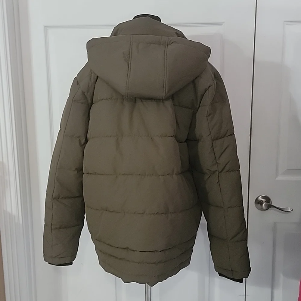Women's Winter Coat Quilted Puffer Jacket With Removable Hood Valley - Picture 2 of 3